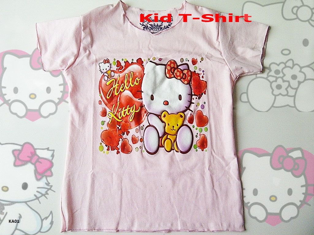 kaos anak hello kitty